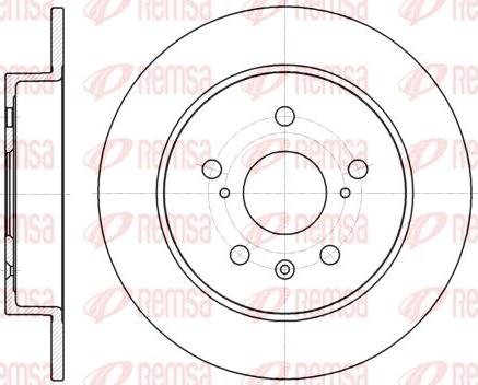 Kawe 61372 00 - Disque de frein cwaw.fr