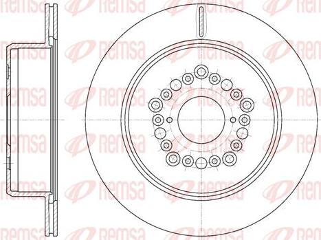 Kawe 61254 10 - Disque de frein cwaw.fr