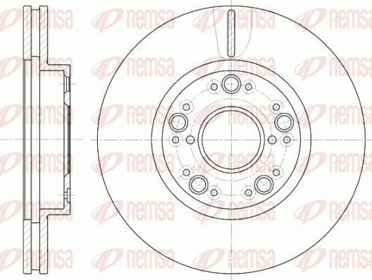 Kawe 61251 10 - Disque de frein cwaw.fr