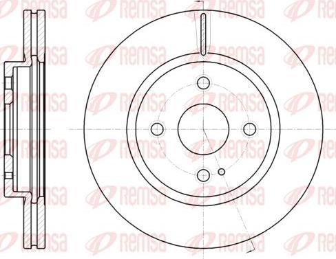 Kawe 61266 10 - Disque de frein cwaw.fr