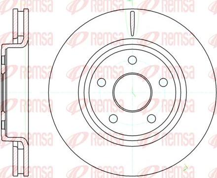 Kawe 61210 10 - Disque de frein cwaw.fr