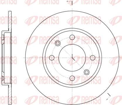 Kawe 6128 00 - Disque de frein cwaw.fr