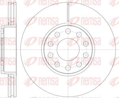 Kawe 61227 10 - Disque de frein cwaw.fr