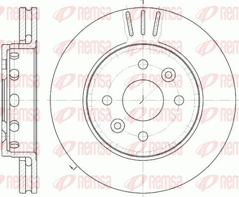 Kawe 61272 10 - Disque de frein cwaw.fr