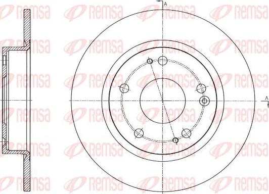 Kawe 61756 00 - Disque de frein cwaw.fr