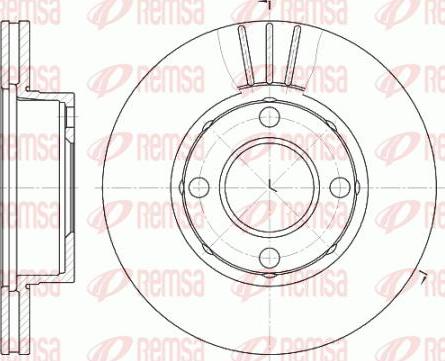 Kawe 6177 10 - Disque de frein cwaw.fr