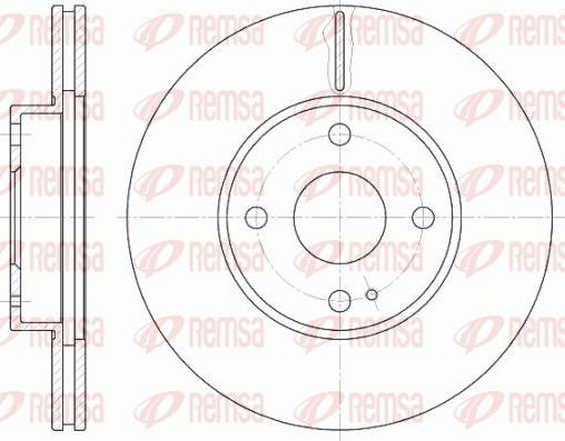 Kawe 6843 10 - Disque de frein cwaw.fr