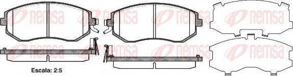 Kawe 0951 04 - Kit de plaquettes de frein, frein à disque cwaw.fr