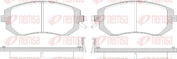 Kawe 0951 14 - Kit de plaquettes de frein, frein à disque cwaw.fr