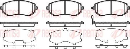 Kawe 0951 11 - Kit de plaquettes de frein, frein à disque cwaw.fr