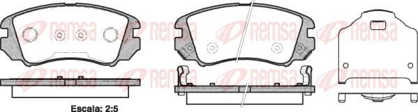 Kawe 0953 22 - Kit de plaquettes de frein, frein à disque cwaw.fr