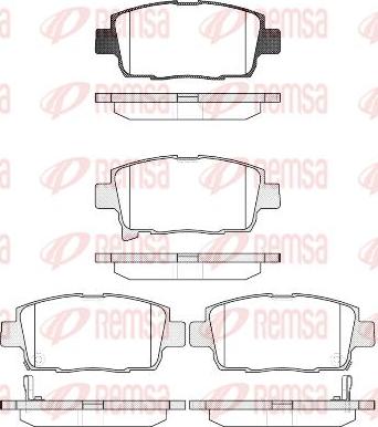 Protechnic PRP1706 - Kit de plaquettes de frein, frein à disque cwaw.fr