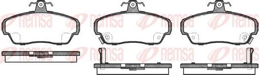 Kawe 0490 02 - Kit de plaquettes de frein, frein à disque cwaw.fr