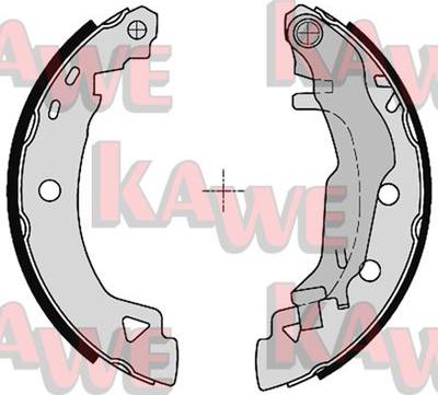 Kawe 04925 - Jeu de mâchoires de frein cwaw.fr