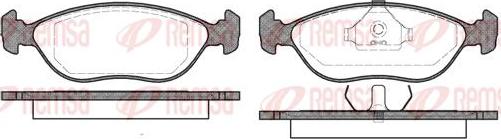 Kawe 0444 00 - Kit de plaquettes de frein, frein à disque cwaw.fr