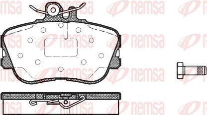 Kawe 0445 00 - Kit de plaquettes de frein, frein à disque cwaw.fr