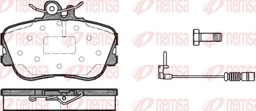 Kawe 0445 02 - Kit de plaquettes de frein, frein à disque cwaw.fr