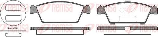 Kawe 0459 00 - Kit de plaquettes de frein, frein à disque cwaw.fr