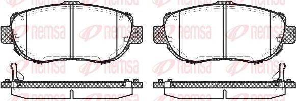 Kawe 0456 14 - Kit de plaquettes de frein, frein à disque cwaw.fr