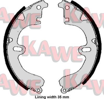 Kawe 04530 - Jeu de mâchoires de frein cwaw.fr