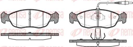 Kawe 0461 02 - Kit de plaquettes de frein, frein à disque cwaw.fr