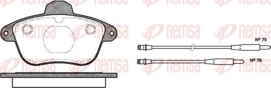 Kawe 0401 04 - Kit de plaquettes de frein, frein à disque cwaw.fr