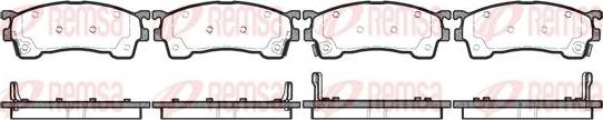 Kawe 0415 04 - Kit de plaquettes de frein, frein à disque cwaw.fr