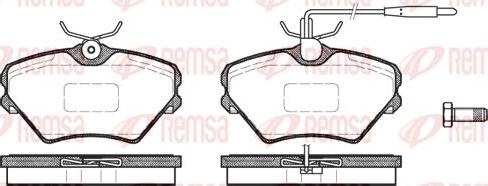 Kawe 0485 02 - Kit de plaquettes de frein, frein à disque cwaw.fr