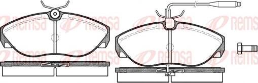 Kawe 0486 02 - Kit de plaquettes de frein, frein à disque cwaw.fr