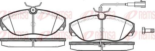 Kawe 0486 11 - Kit de plaquettes de frein, frein à disque cwaw.fr