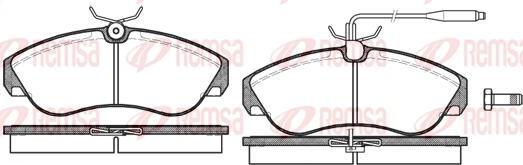 Kawe 0487 02 - Kit de plaquettes de frein, frein à disque cwaw.fr