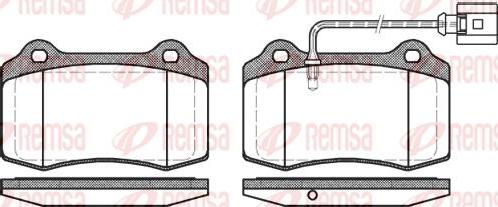 Kawe 0434 01 - Kit de plaquettes de frein, frein à disque cwaw.fr