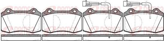 Kawe 0434 02 - Kit de plaquettes de frein, frein à disque cwaw.fr