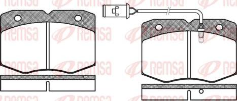 Kawe 0435 02 - Kit de plaquettes de frein, frein à disque cwaw.fr