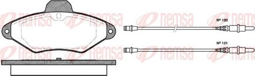 Kawe 0438 04 - Kit de plaquettes de frein, frein à disque cwaw.fr