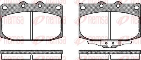 Kawe 0428 02 - Kit de plaquettes de frein, frein à disque cwaw.fr