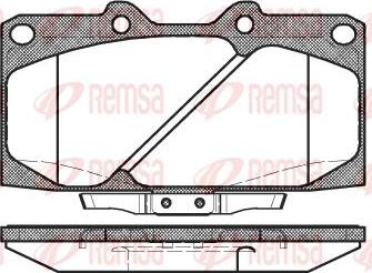 Kawe 0599 04 - Kit de plaquettes de frein, frein à disque cwaw.fr