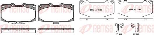 Kawe 0599 12 - Kit de plaquettes de frein, frein à disque cwaw.fr