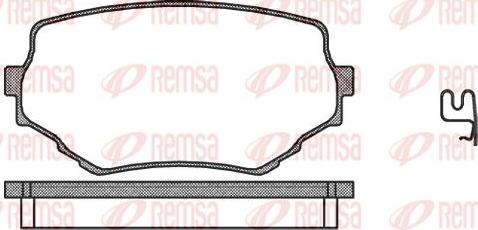 Kawe 0594 02 - Kit de plaquettes de frein, frein à disque cwaw.fr