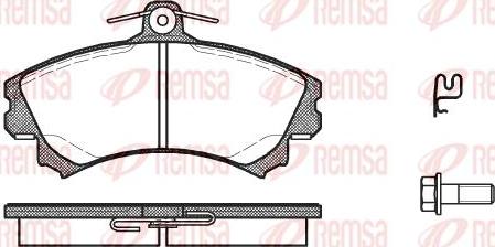 Kawe 0590 21 - Kit de plaquettes de frein, frein à disque cwaw.fr