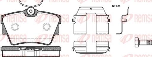 Kawe 0591 20 - Kit de plaquettes de frein, frein à disque cwaw.fr