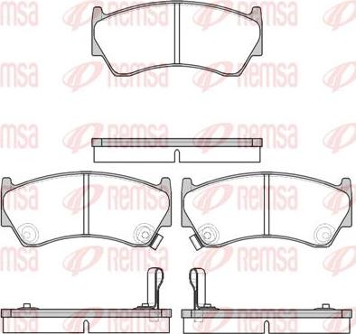 Kawe 0592 42 - Kit de plaquettes de frein, frein à disque cwaw.fr