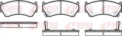 Kawe 0592 02 - Kit de plaquettes de frein, frein à disque cwaw.fr