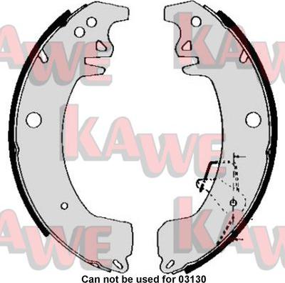 Kawe 05090 - Jeu de mâchoires de frein cwaw.fr