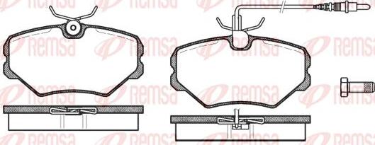 Kawe 0500 02 - Kit de plaquettes de frein, frein à disque cwaw.fr