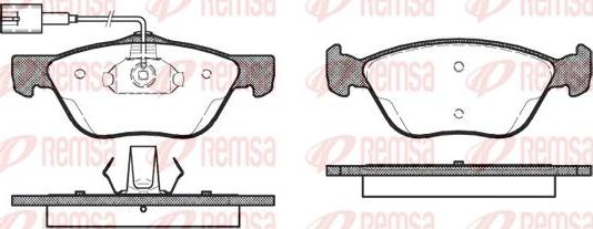 Kawe 0589 42 - Kit de plaquettes de frein, frein à disque cwaw.fr