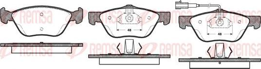 Kawe 0589 21 - Kit de plaquettes de frein, frein à disque cwaw.fr