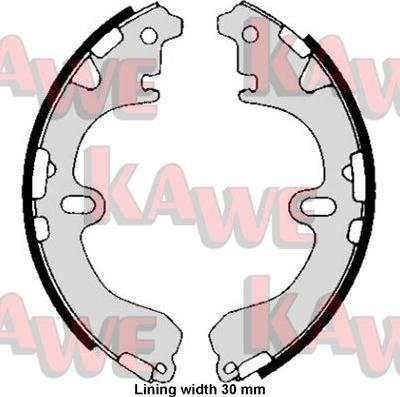 Kawe 05810 - Jeu de mâchoires de frein cwaw.fr