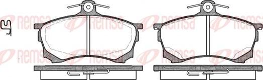 Kawe 0582 00 - Kit de plaquettes de frein, frein à disque cwaw.fr