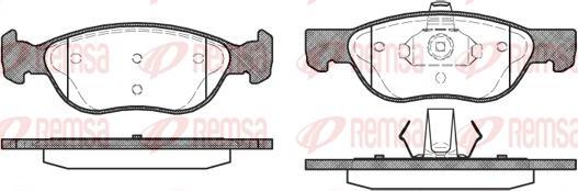 Kawe 0587 00 - Kit de plaquettes de frein, frein à disque cwaw.fr